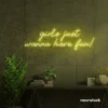 Girls Just Wanna Have Fun neon sign in lemon yellow for teen rooms, dorm decor, and party walls.