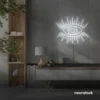 Eyes neon sign in white for dorm rooms, glam decor, and modern wall art.