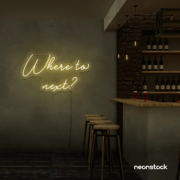 Adventure awaits. Add wanderlust to your space with this glowing sign.