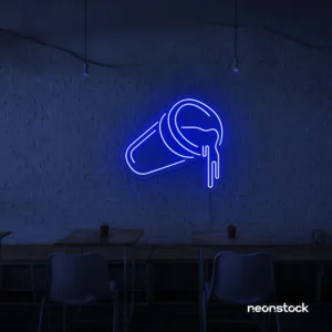 Dripping Drink Cup Neon Sign – LED Beverage Wall Light for Cafés, Juice Bars & Trendy Interiors by NeonStock