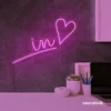 'In Love' neon sign in pink for wedding and Valentine's Day decor