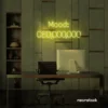 Mood CEO neon sign in lemon yellow for glam offices, boss babe rooms, and motivational decor.