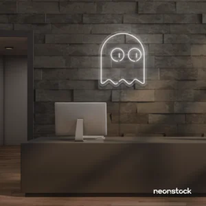 PacMan-Ghost Neon Sign – Retro Glow with Modern Vibes