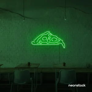 Pizza Slice Neon Sign – LED Wall Light for Pizza Shops, Restaurants & Food Lovers by NeonStock