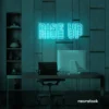 Rise Up neon sign in mint green for gyms, empowerment decor, and motivational spaces.