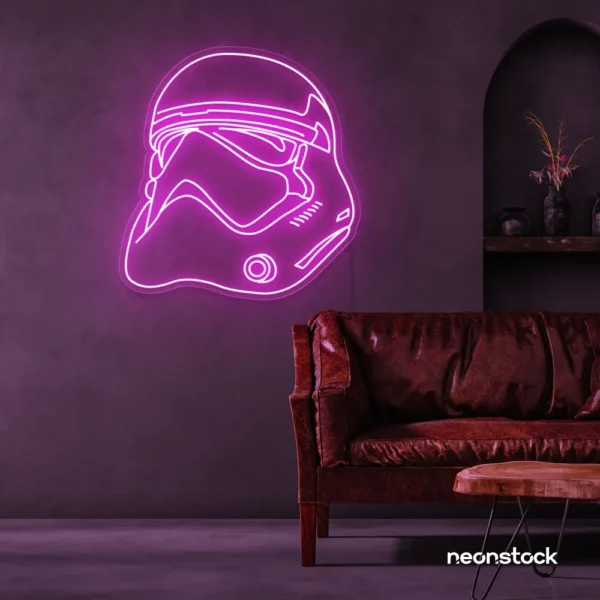 Finger heart neon sign in pink for bedroom and dorm room decor