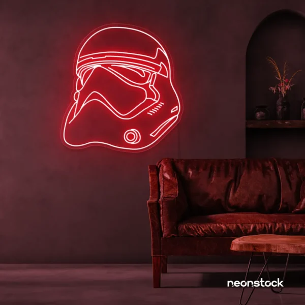 Finger heart neon sign in red for bedroom and dorm room decor