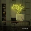 Lemon Yellow Take It Easy Neon Sign – LED calming light for living rooms, dorms, and meditation corners.
