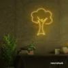 Tree neon sign in Golden Yellow for home and wall decor