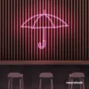 Umbrella neon sign in baby pink for home decor, kids room, aesthetic lighting