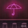Umbrella neon sign in pink for home decor, kids room, aesthetic lighting