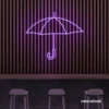 Umbrella neon sign in purple for home decor, kids room, aesthetic lighting