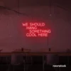 Add a fun vibe to your space with our 'red' neon sign – perfect for trendy interiors!