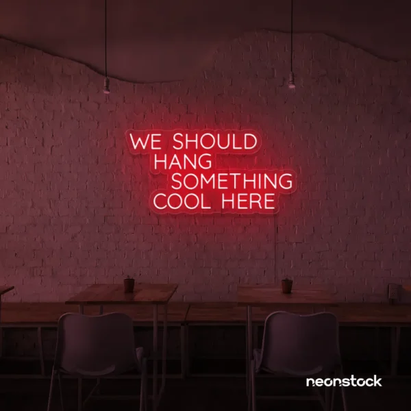 Add a fun vibe to your space with our 'red' neon sign – perfect for trendy interiors!