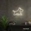 West Terrier neon sign in Neutral white for dog lovers or pet-themed decor