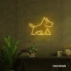 West Terrier neon sign in golden yellow for dog lovers or pet-themed decor