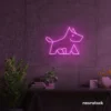 West Terrier neon sign in pink for dog lovers or pet-themed decor