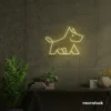 West Terrier neon sign in warm white for dog lovers or pet-themed decor